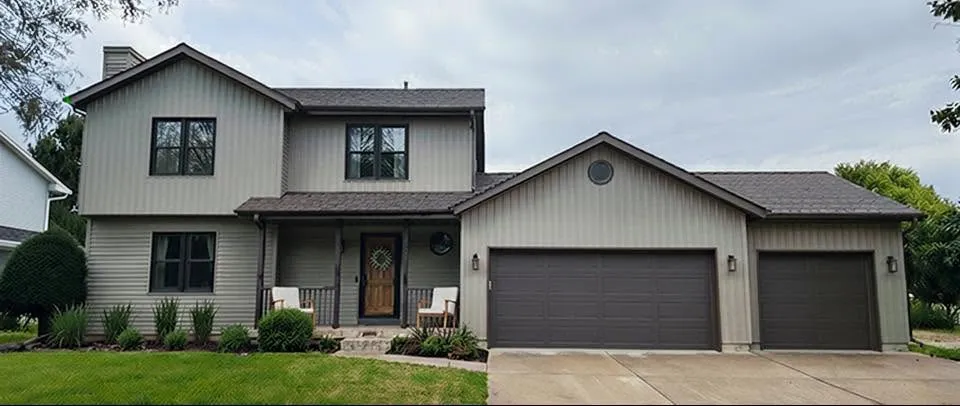 Grey roof house
